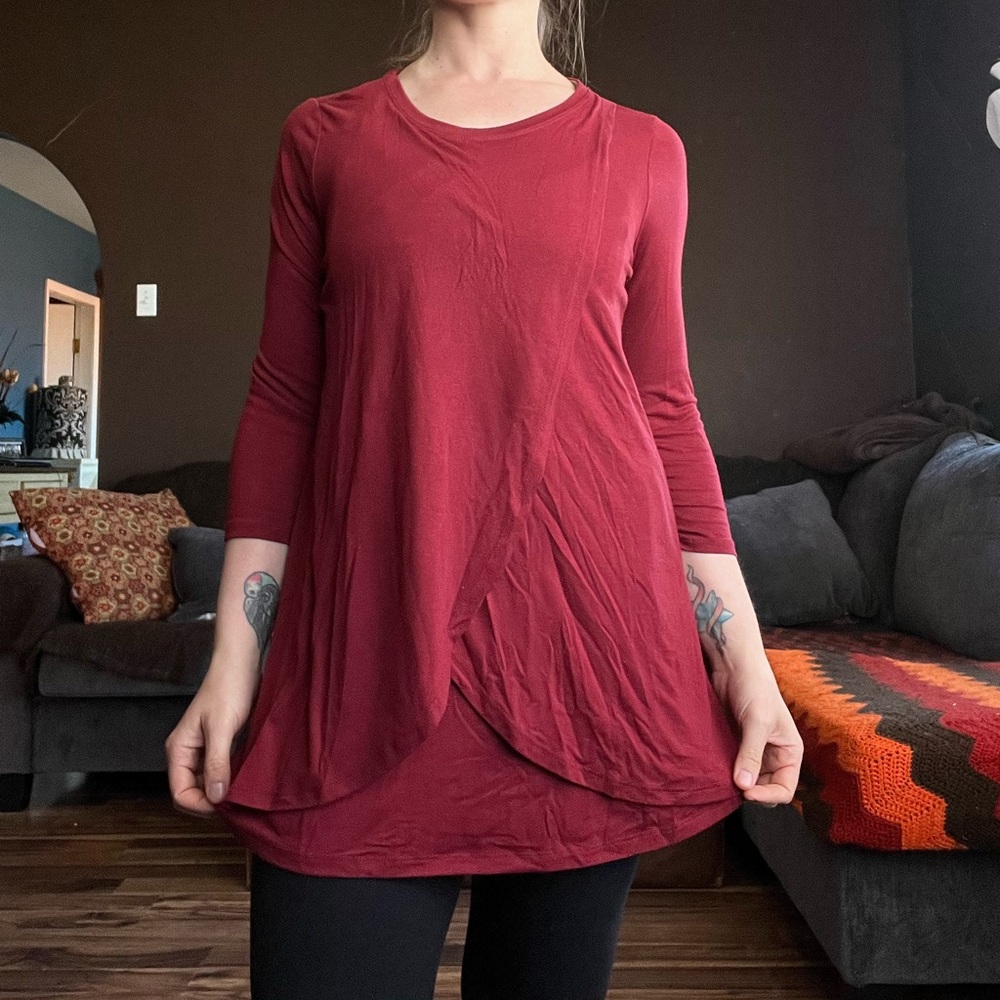Motherhood Maternity Tulip-Style Nursing Top.